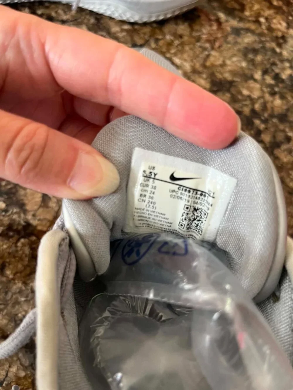 Nike NASA Silver High Top Shoes